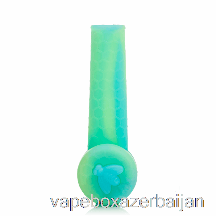 Vape Box Azerbaijan Stratus Trio Silicone Pipe Aqua Glow (UV Blue / UV Green)